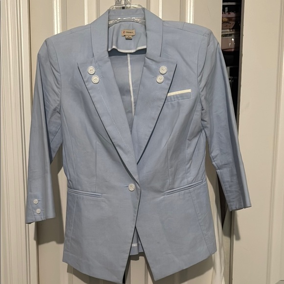 Cremieux Light Blue Blazer - Picture 1 of 9